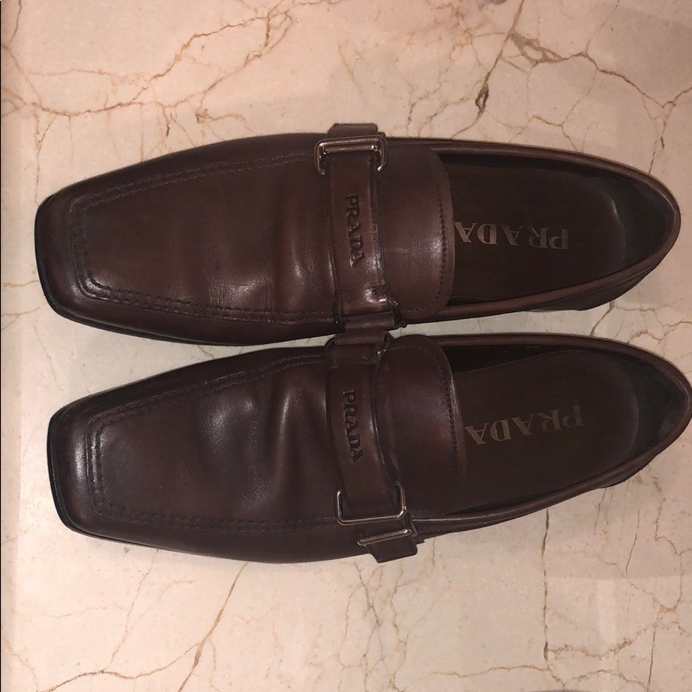 Brown Prada shoes